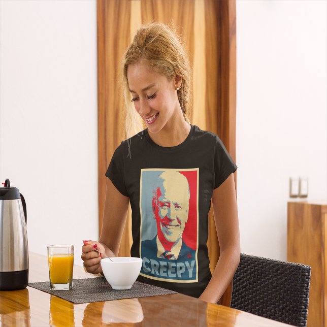 BIDEN CREEPY POP ART Anti Joe Biden T - Shirt (Von Creator hochgeladen)