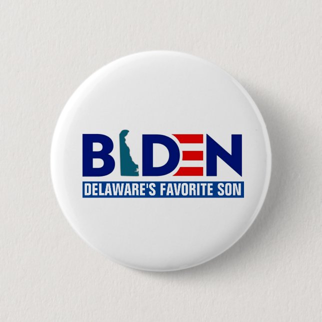 Biden: Delaware LieblingsSohn Button (Vorderseite)