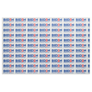 Biden for President Blue Mini Text , ZSSG Fabric Stoff
