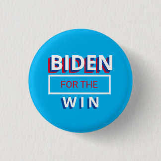 Biden for Win - Light Blue Button