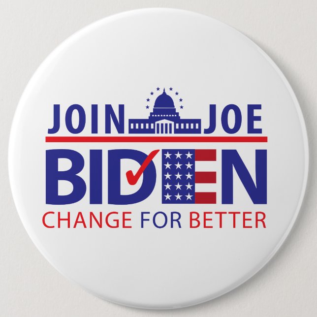 BIDEN FÜR PRÄSIDENT! BUTTON (Vorderseite)