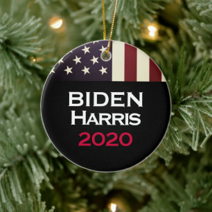 BIDEN HARRIS 2020 Amerikanische Flagge Keramik Ornament