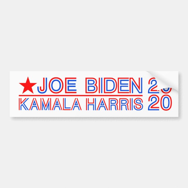 Biden, Harris 2020 Autoaufkleber (Vorne)