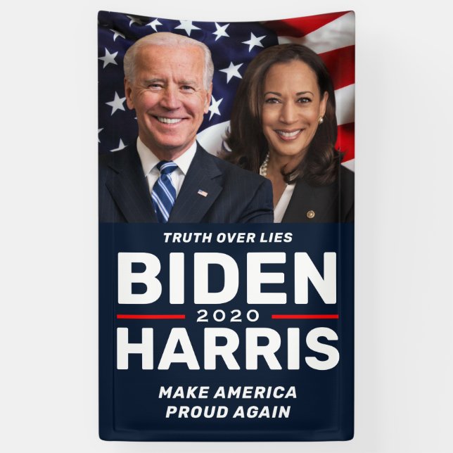 Biden Harris 2020 Custom Campaign Banner (Vertikal)