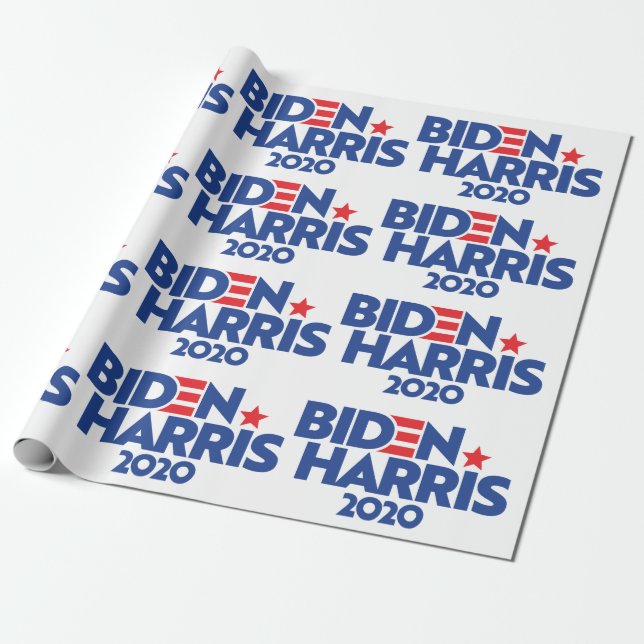 Biden Harris 2020 Geschenkpapier (Ungerollt)