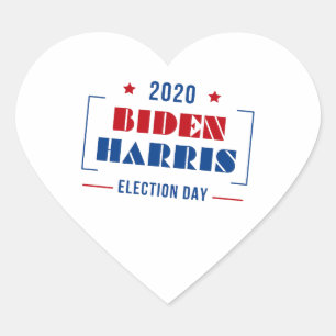 Biden Harris 2020 Herz-Aufkleber