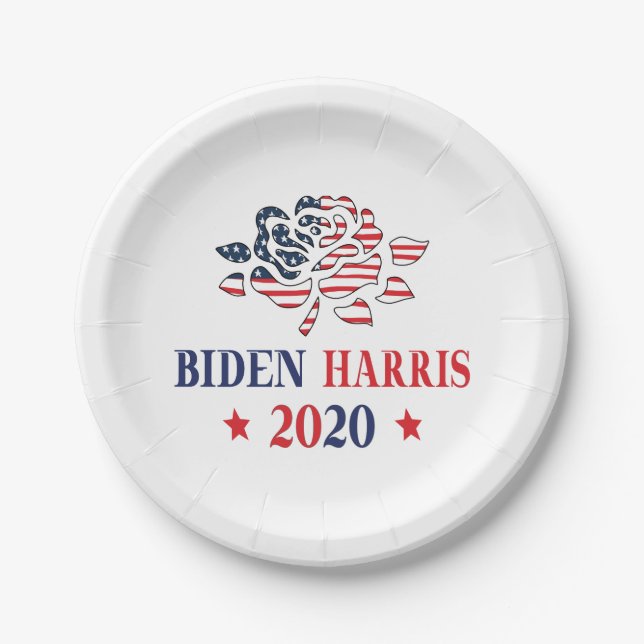 Biden Harris 2020 Pappteller (Vorderseite)