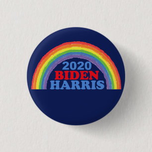 Biden Harris 2020 Rainbow Button