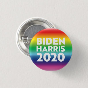 Biden Harris 2020 Regenbogenfarben Pride lgbtq lgb Button