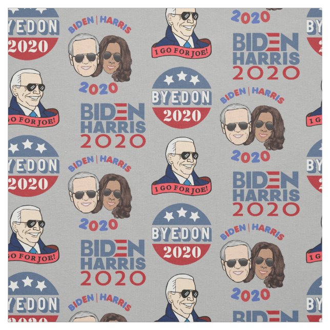 Biden Harris 2020 Textil von der Werft Stoff (Muster)