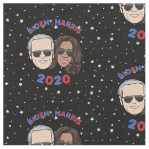 Biden Harris 2020 Traum-Team in der Farbgalaxie Stoff