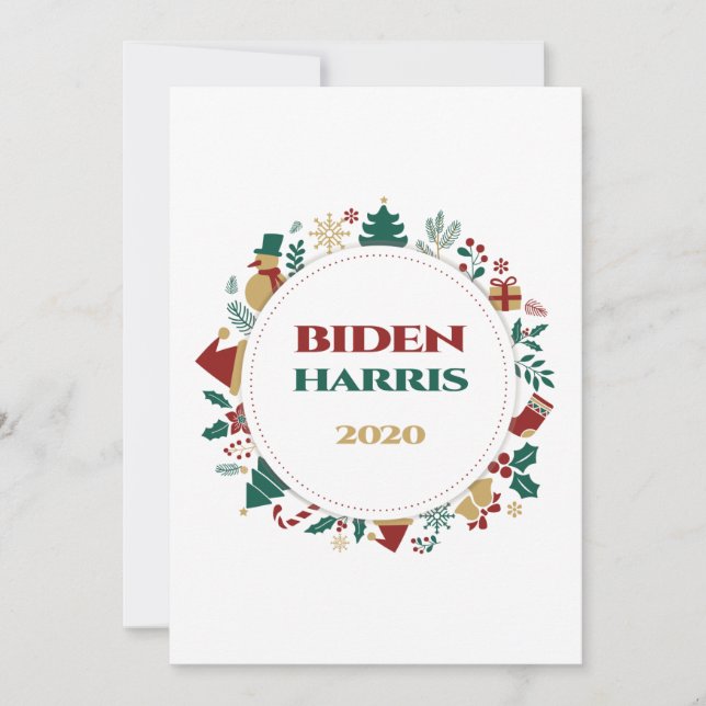Biden/Harris 2020 Weihnachten (Vorderseite)