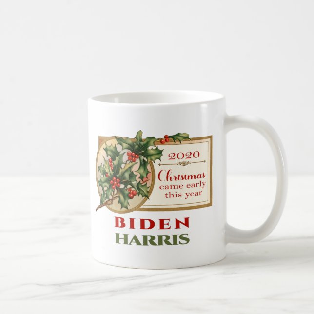 Biden/Harris 2020 Weihnachtsfest Kaffeetasse (Rechts)