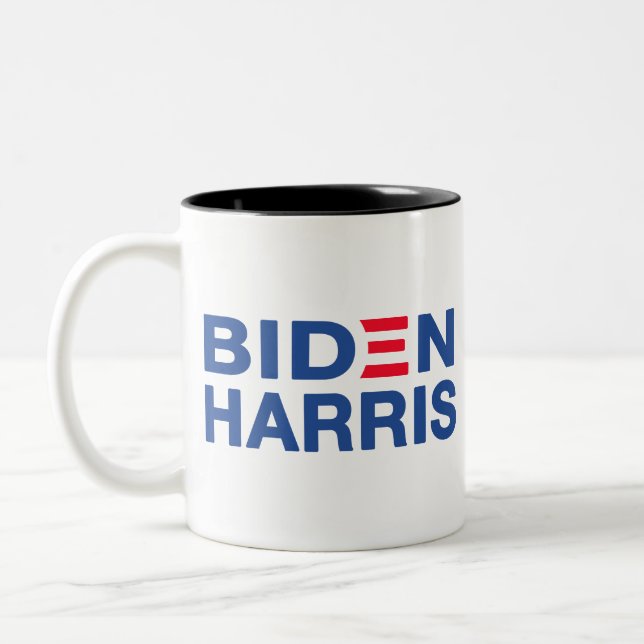 Biden-Harris 2020 Zweifarbige Tasse (Links)