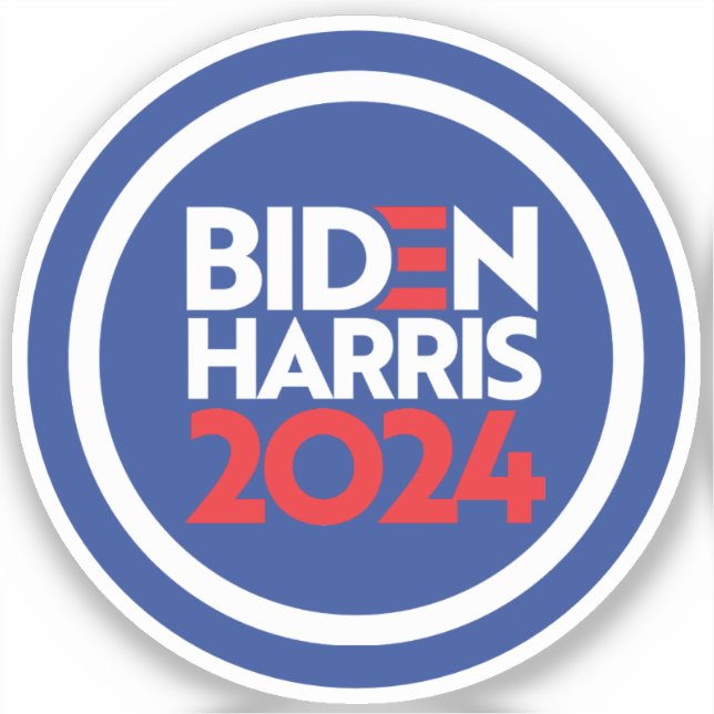 Biden Harris 2024 Aufkleber (Vorderseite)