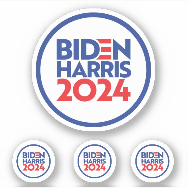 Biden Harris 2024 Aufkleber (Vorderseite)