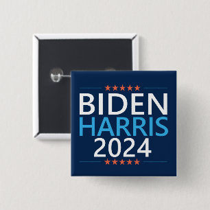 Biden Harris 2024 für den Präsidenten US-Wahl Button