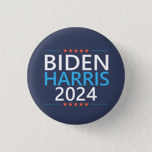 Biden Harris 2024 für die Präsidentschaftswahl in  Button