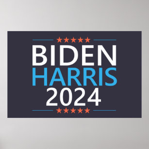 Biden Harris 2024 für die Präsidentschaftswahl in  Poster