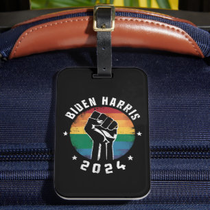 Biden Harris 2024 LGBT Regenbogen Schwulenstolz Wa Gepäckanhänger
