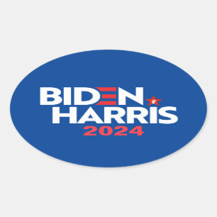 Biden Harris 2024 Ovaler Aufkleber