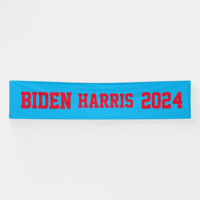 Biden Harris 2024 rot und blau Banner (Horizontal)