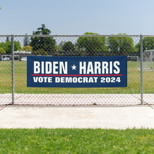 Biden Harris 2024 Wahl demokratischer Politik Banner (Insitu)