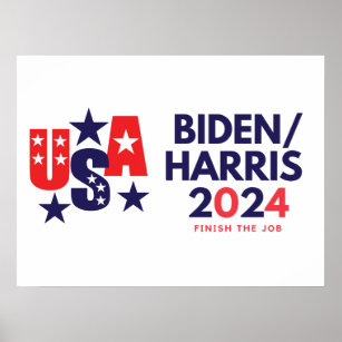 Biden Harris 2024 Wahl Poster