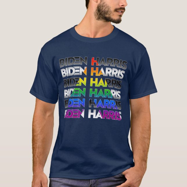 Biden Harris Ally Pride T - Shirt (Vorderseite)