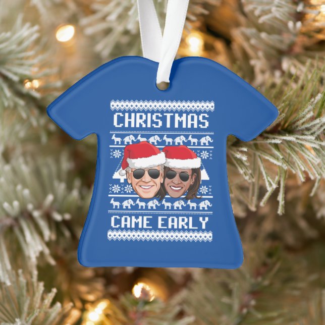 BIDEN HARRIS: CHRISTMAS KAM FRÜH ORNAMENT (Baum)