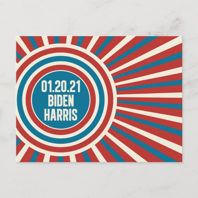 Biden Harris Einweihung Day Celebration Postkarte (Vorderseite)