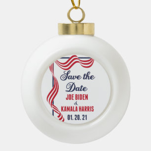 Biden Harris Einweihung Keramik Kugel-Ornament