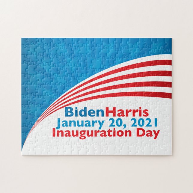 Biden Harris Einweihungstag Amerikanische Flagge (Horizontal)