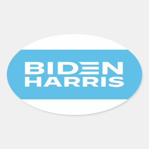 BIDEN HARRIS OVALER AUFKLEBER