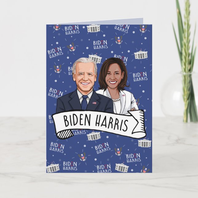 Biden Harris Party Karte (Vorderseite)