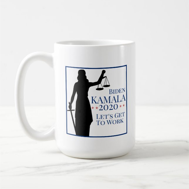 Biden Harris President Get to Work 2020 Kaffeetasse (Links)