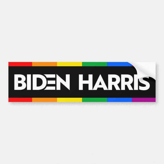 BIDEN HARRIS PRIDE AUTOAUFKLEBER (Vorne)