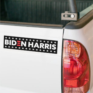 Biden / Harris White Stars Black Autoaufkleber