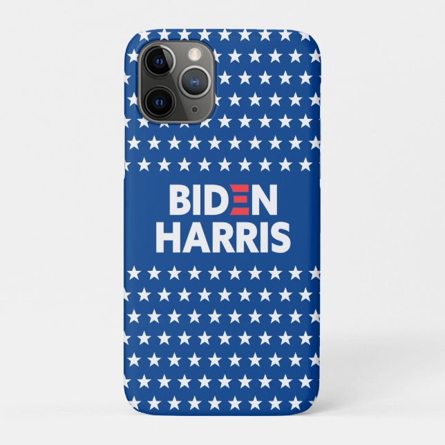 Biden / Harris White Stars Muster Blau Case-Mate iPhone Hülle (Rückseite)
