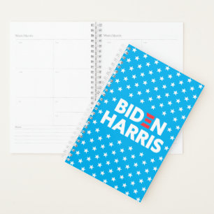Biden / Harris White Stars Muster Blau Planer