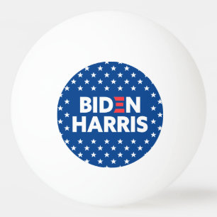 Biden / Harris White Stars Muster Blau Tischtennisball