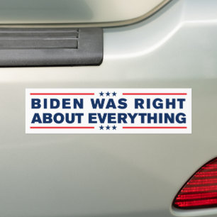 Biden hatte in allem, was gegen Trump gerichtet wa Autoaufkleber