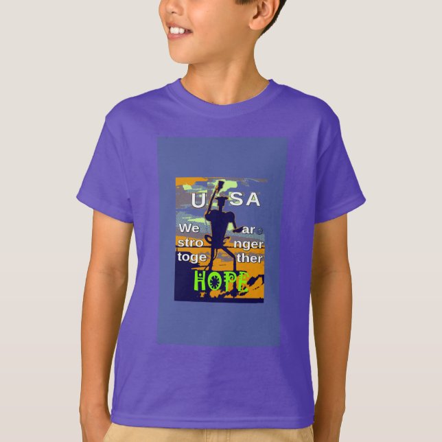 Biden hofft bei den US-Wahlen 2024 gemeinsam auf m T-Shirt (Vorderseite)