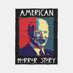 Biden Horror Amerikanische Zombie-Geschichte Hallo Fleecedecke