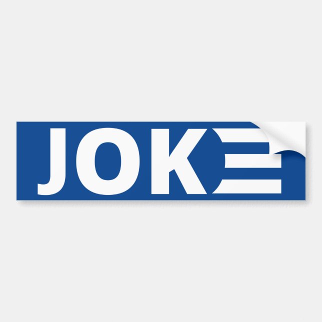 Biden ist ein Joke-Autoaufkleber Autoaufkleber (Vorne)