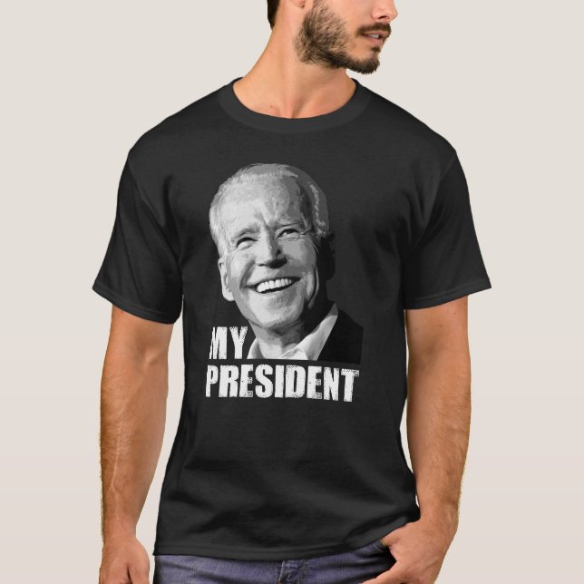 Biden ist mein Präsident, Biden hat gewonnen, Trum T-Shirt (Vorderseite)