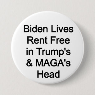 Biden lebt frei in Trumps Kopf Button