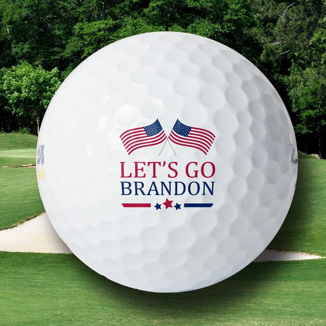 Biden Let's Go Brandon USA Stars Flag Golfball (Von Creator hochgeladen)