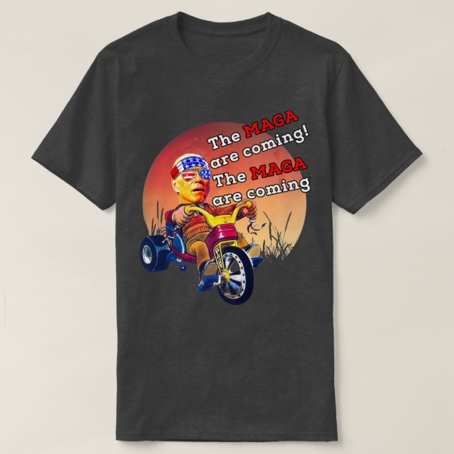 Biden Midnight Ride MAGA kommt Adult Costume T-Shirt (Design vorne)