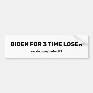 Biden pour 3 temps perdant bumper sticker final